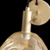 Wandleuchten|Küchenlampen*Eco-Light Stylische Wandlampe mit Schalter in Gold H:21 cm E14
