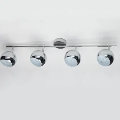 Invicta Interior Stylischer Deckenstrahler Chrom Retro lang E14< Designerlampen|Retro Lampen