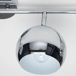 Invicta Interior Stylischer Deckenstrahler Chrom Retro lang E14< Designerlampen|Retro Lampen