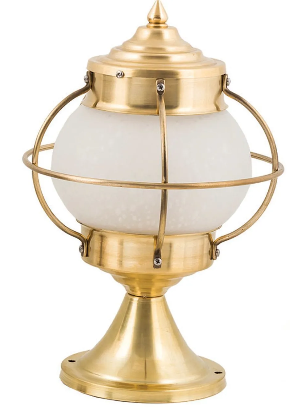 Außenleuchten Antik|Außenleuchten Messing*Lido Terrassenleuchte Messing Glas H:30cm dekorativ