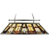 Elstead Tiffany Pendelleuchte Buntglas L120cm Billardlampe< Hängelampen|Esszimmer Lampen