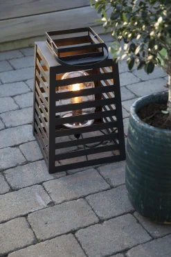 Metall Lampen|Outdoor Tischleuchten*By Rydéns Tischlampe außen mit Kabel 60 cm hoch IP44 E27 SIGNE