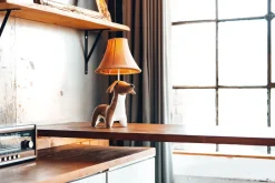 Happy Lamps Tischlampe Braun Hund 48 cm Kinderzimmer Wohnzimmer<Kinder Kinderzimmerlampen|Kinderlampen