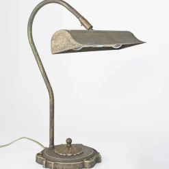 Giovanni Battista Tischlampe Bronze Hell aus Echt-Messing Premium< Tischlampen|Bürolampen