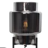Wohnzimmerlampen|Metall Lampen*By Rydéns Tischlampe Dreibein 29 cm Metall Rauchglas für E27