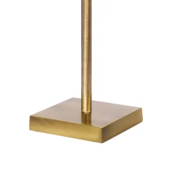 Giovanni Battista Tischlampe E27 68,5 cm Messing Stoff in Bronze hell Braun< Tischlampen|Schlafzimmer Lampen