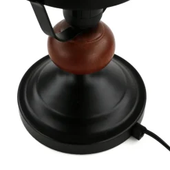 Easylight Tischlampe Echt-Holz Glas Landhausstil rustikal< Wohnzimmerlampen|Glaslampen