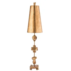 Tischlampen|Schlafzimmer Lampen*Elstead Tischlampe EXTRATO Blattgold H:102cm Bodenleuchte