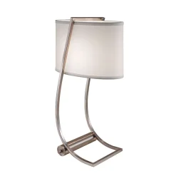 Tischlampen|Schlafzimmer Lampen*Elstead Tischlampe FEDELE Creme H:62cm Modern Bodenlampe