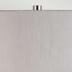 Elstead Tischlampe Glas Stoff 67,5 cm beleuchteter Sockel< Wohnzimmerlampen|Glaslampen