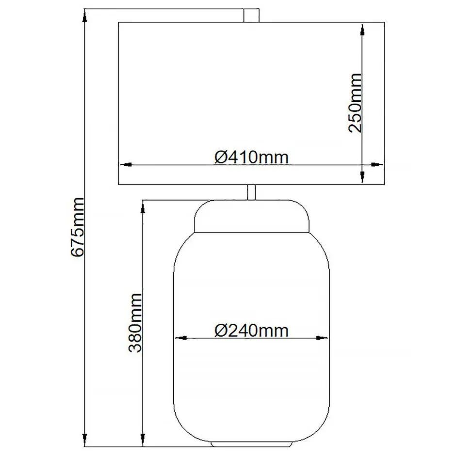 Elstead Tischlampe Glas Stoff 67,5 cm beleuchteter Sockel< Wohnzimmerlampen|Glaslampen