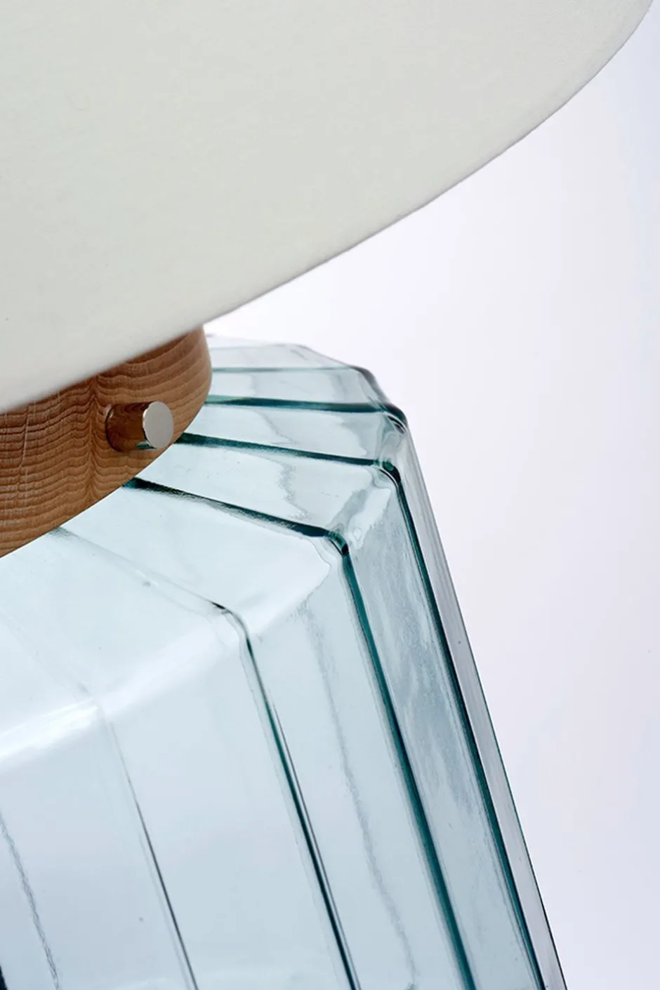 Elstead Tischlampe Glas Stoff Retro Design 51 cm hoch LADINA< Tischlampen|Schlafzimmer Lampen