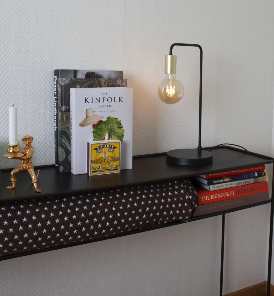 Wohnzimmerlampen|Metall Lampen*By Rydéns Tischlampe Glas Weiß matt 40 cm E27 Kabelschalter