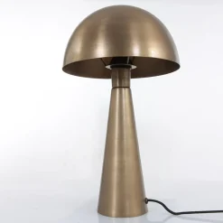 Steinhauer Tischlampe indirekt Metall in Bronze 42 cm E27 stylisch< Tischlampen|Schlafzimmer Lampen