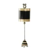 Elstead Tischlampe JANNES Ø20cm H:78cm Design Bodenlampe< Wohnzimmerlampen|Stofflampen