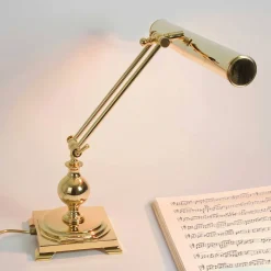 Schreibtischlampen|Metall Lampen*Giovanni Battista Tischlampe 24K Gold aus Messing Premium