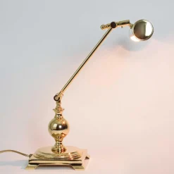 Schreibtischlampen|Metall Lampen*Giovanni Battista Tischlampe 24K Gold aus Messing Premium