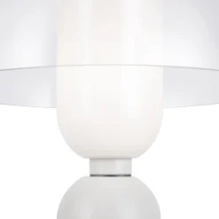 Tischlampen|Glaslampen*Maytoni Tischlampe Keramik Glas Ø 30 cm 42,5 cm hoch Weiß E14