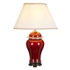 Elstead Tischlampe Keramik Rot Ecru Weiß E27 65 cm MALDRA< Tischlampen|Schlafzimmer Lampen