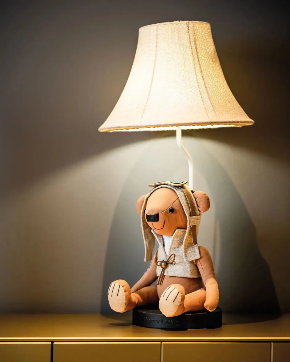 Happy Lamps Tischlampe Kinderzimmer Wohnzimmer 61 cm Bär mit LED<Kinder Kinderzimmerlampen|Kinderlampen