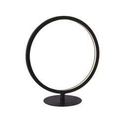 Led Lampen|Schlafzimmer Lampen*Searchlight Tischlampe LED mit Dimmer H: 33 cm Schwarz Weiß 3000 K 338 lm