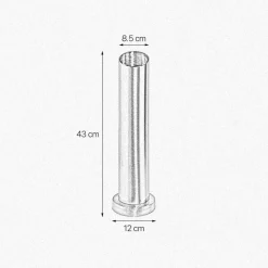 Giovanni Battista Tischlampe Messing H: 43 cm Ø 8,5 cm schmal massiv E27< Tischlampen|Lampen Aus Aller Welt