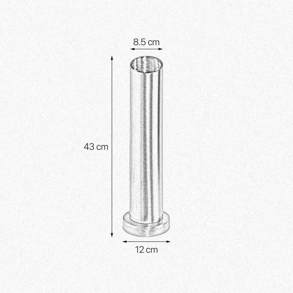 Giovanni Battista Tischlampe Messing H: 43 cm Ø 8,5 cm schmal massiv E27< Tischlampen|Lampen Aus Aller Welt