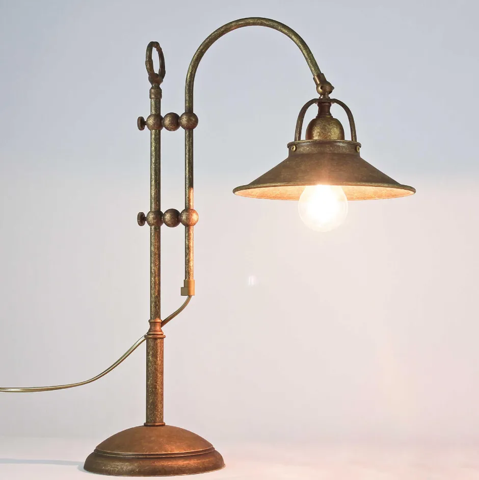 Giovanni Battista Tischlampe Messing in Antik Bronze< Tischlampen|Schlafzimmer Lampen