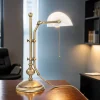 Giovanni Battista Tischlampe Messing in Bronze mit Glas Premium< Schreibtischlampen|Glaslampen