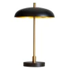 Wohnzimmerlampen|Schlafzimmer Lampen*By Rydéns Tischlampe Metall Ø 28 cm 45 cm hoch Modern Schwarz Gold G9