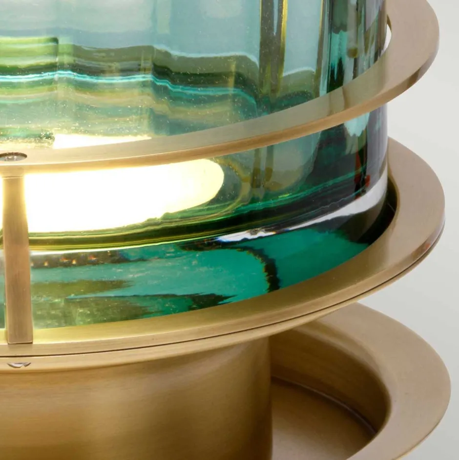 Rustikale Lampen|Metall Lampen*Elstead Tischlampe Metall Glas 36,4 cm hoch mit GX53 LED 3000 K