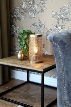 By Rydéns Tischlampe Metall H: 28 cm in Messing E14 Retro< Wohnzimmerlampen|Schlafzimmer Lampen