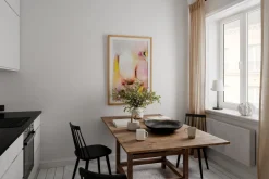 By Rydéns Tischlampe Metall Stoff 48,5 cm hoch E27 Schwarz Weiß< Wohnzimmerlampen|Schlafzimmer Lampen