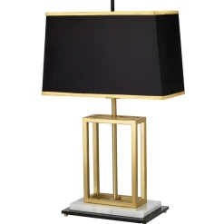Elstead Tischlampe Modern Design 74 cm hoch Wohnzimmer< Nachttischlampen|Stofflampen