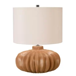 Elstead Tischlampe NOEMI Karamell H:50cm Keramik Lampe< Tischlampen|Designerlampen