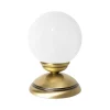 Glaslampen|Messinglampen*Giovanni Battista Tischlampe PASCAL H: 17,5 cm Kugelschirm Glas Messing E14