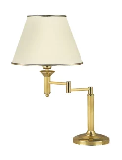 Jupiter Tischlampe PENELO in Messing 56cm schwenkbar Licht< Nachttischlampen|Metall Lampen