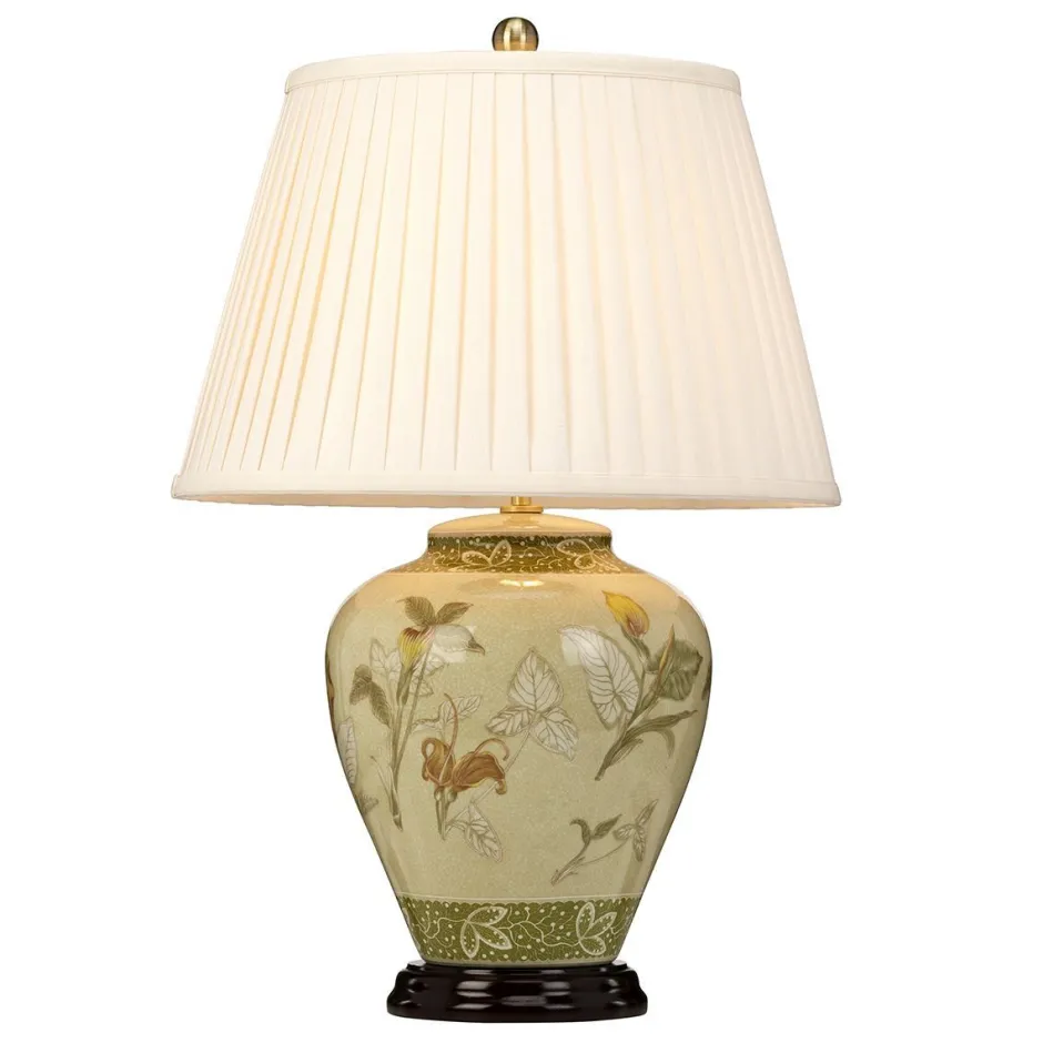 Elstead Tischlampe Porzellan rund 62 cm Klassisch elegant< Nachttischlampen|Stofflampen