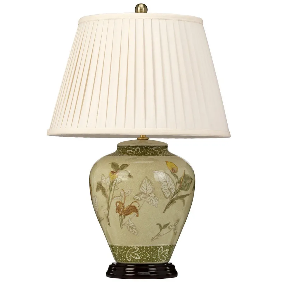 Elstead Tischlampe Porzellan rund 62 cm Klassisch elegant< Nachttischlampen|Stofflampen