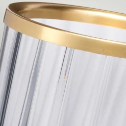 Elstead Tischlampe Rauchglas 36,4 cm hoch mit GX53 LED 3000 K< Rustikale Lampen|Metall Lampen