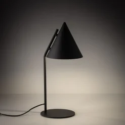 Tischlampen|Bürolampen*TK Lighting Tischlampe Schwarz 49 cm hoch Metall E27 Retro CODY