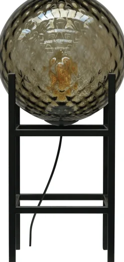 Masterlight Tischlampe Schwarz Glas Metall 57 cm E27 dekorativ< Tischlampen|Kugellampen