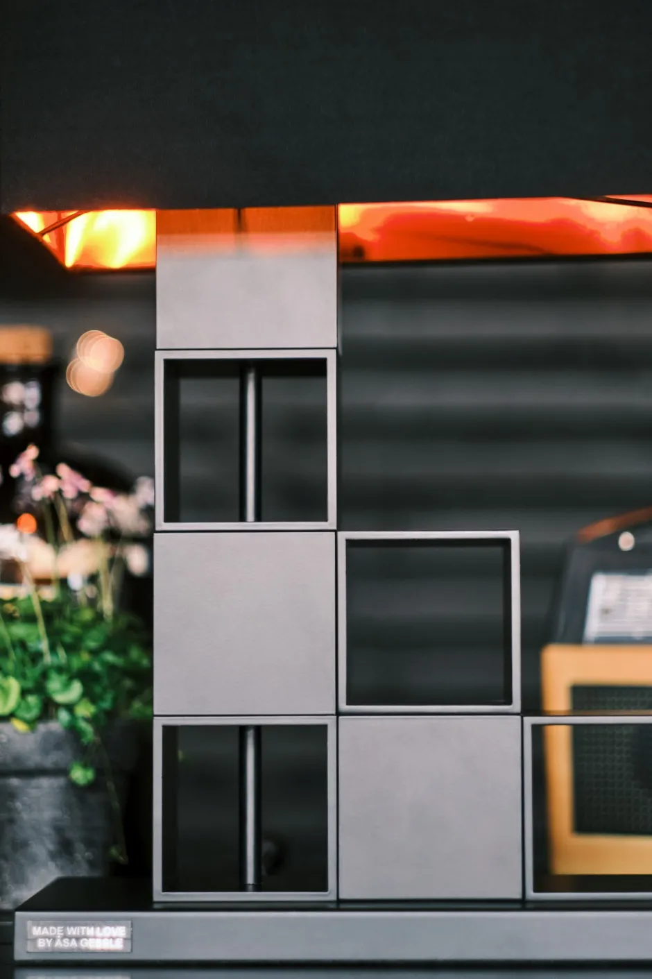 Wohnzimmerlampen|Schlafzimmer Lampen*By Rydéns Tischlampe Schwarz Kupfer 55,5 cm Metall Stoff E27