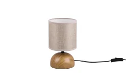 Wohnzimmerlampen|Stofflampen*Trio Reality Tischlampe Stoff blendarm Keramik E14 23 cm Natur Beige