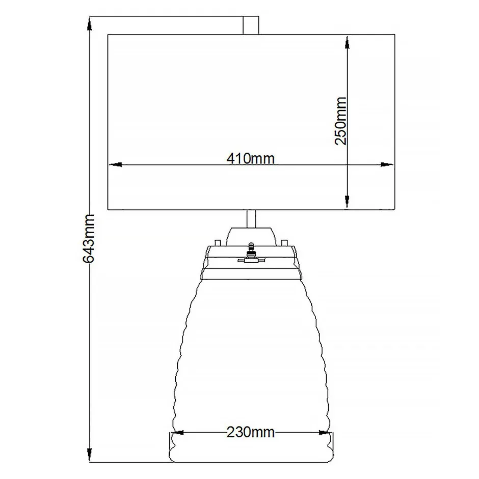 Schlafzimmer Lampen|Metall Lampen*Elstead Tischlampe Stoff Glas 64,3 cm beleuchteter Fuß mit LED GU10