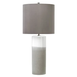Elstead Tischlampe VASO Keramik Grau H:68cm Nachttisch< Tischlampen|Designerlampen