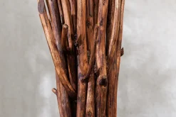 Invicta Interior Tischlampe Weiß Holz Stoff E27 H:58 cm gemütlich< Tischlampen|Schlafzimmer Lampen