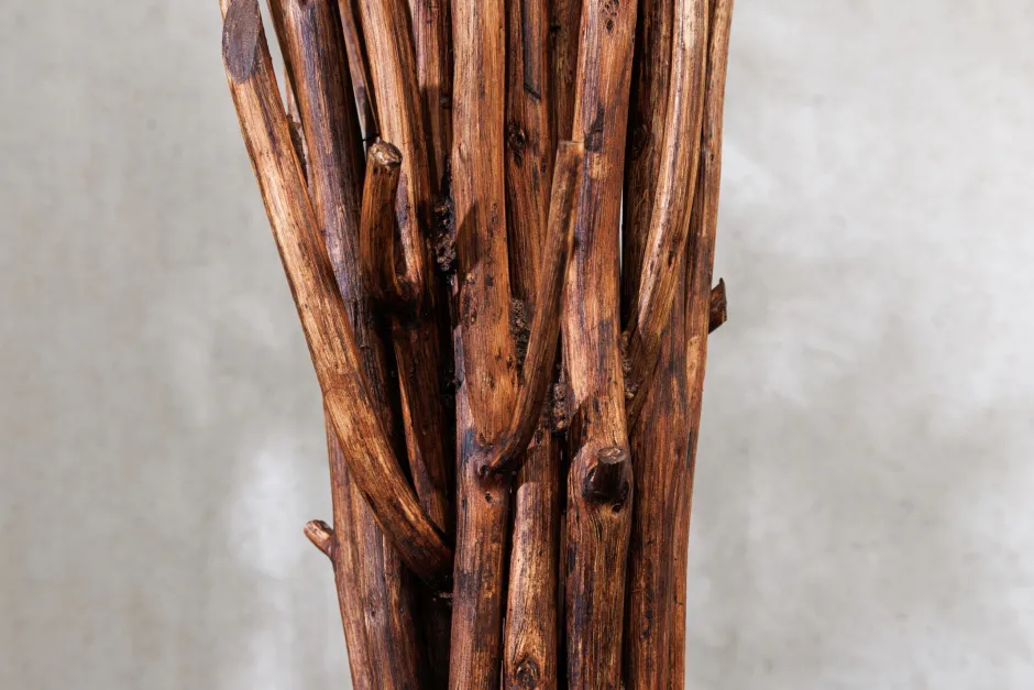 Invicta Interior Tischlampe Weiß Holz Stoff E27 H:58 cm gemütlich< Tischlampen|Schlafzimmer Lampen