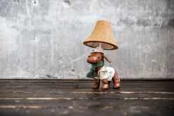 Kinderzimmerlampen|Kinderlampen*Happy Lamps Tischlampe Wohnzimmer Kinderzimmer Hund 48 cm mit LED