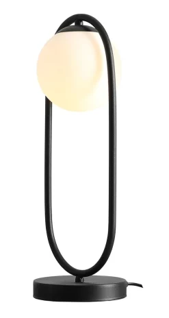 ALDEX Tischleuchte blendarm Metall Glas E14 47 cm in Schwarz< Tischlampen|Kugellampen